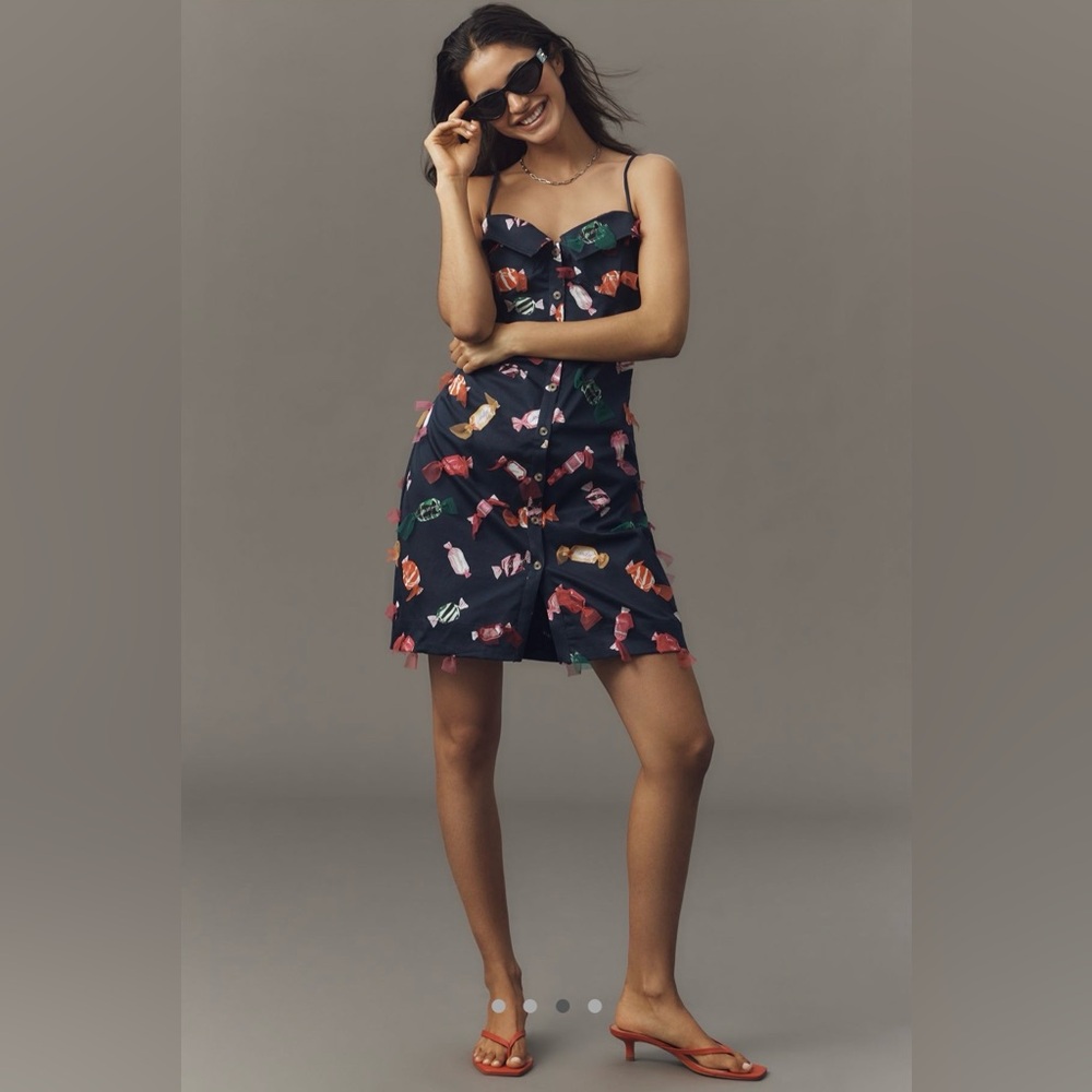 Anthropologie Maeve printed button down mini dress - Picture 5 of 11